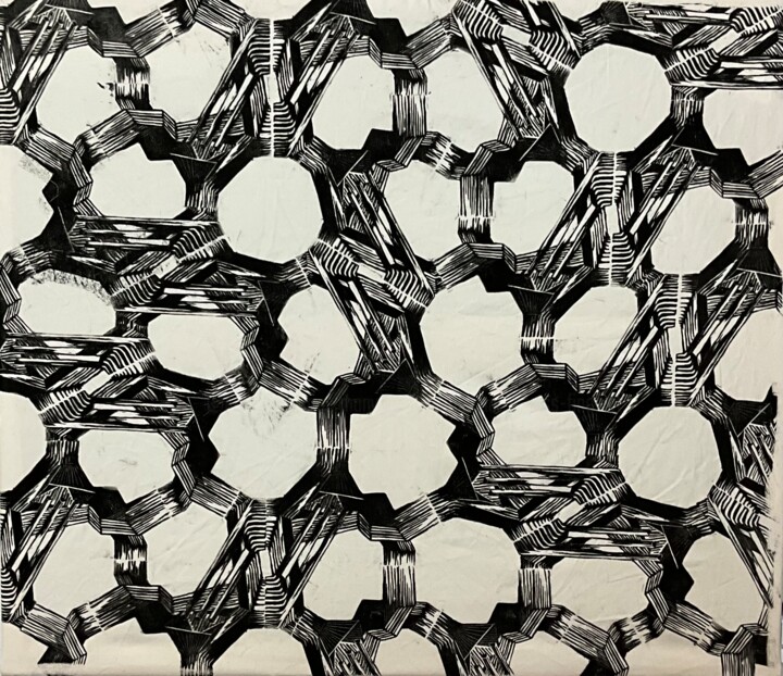 Ducts and Illusions #5 Printmaking, 26x30 in