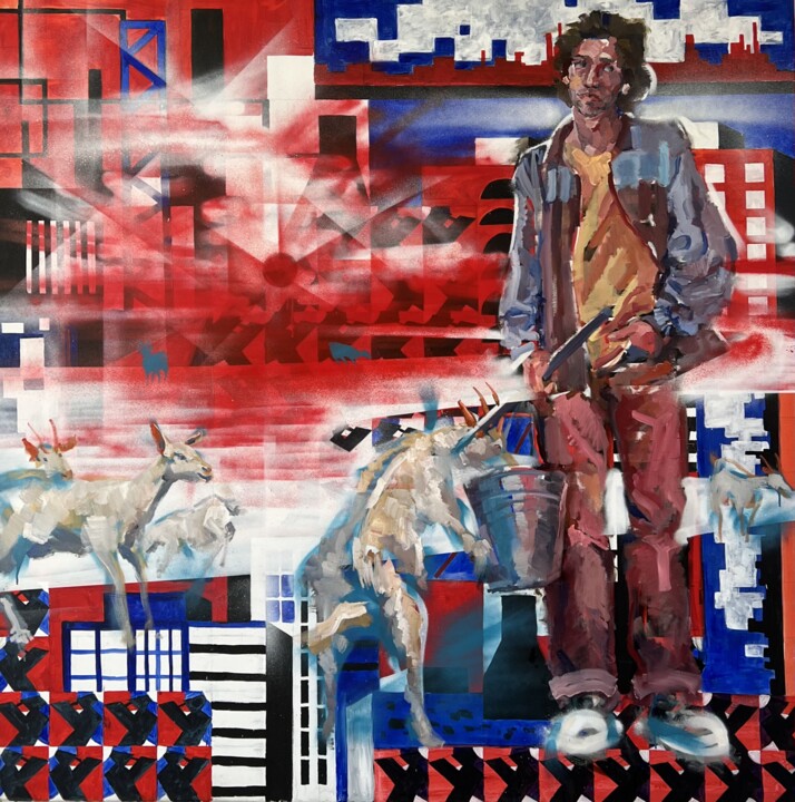 Apocalypse today 绘画, 70.9x70.9 in