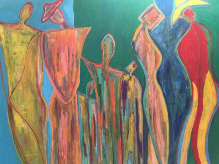 Unit # 1308 “Worth Avenue Sweeties” 绘画, 36x48 in