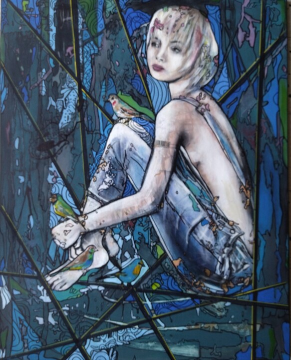 绘画,  36.2x28.7 in 