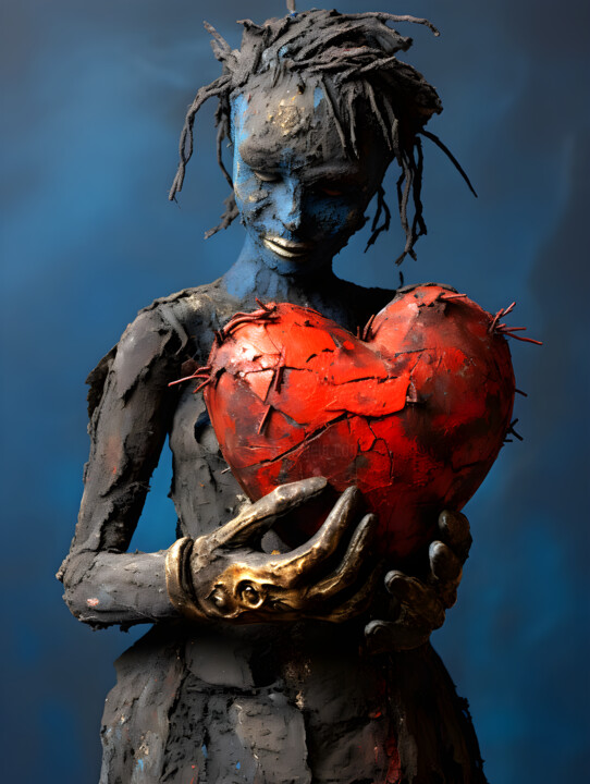 The thing with the Heart I – a Big Heart can be Heavy 数字艺术