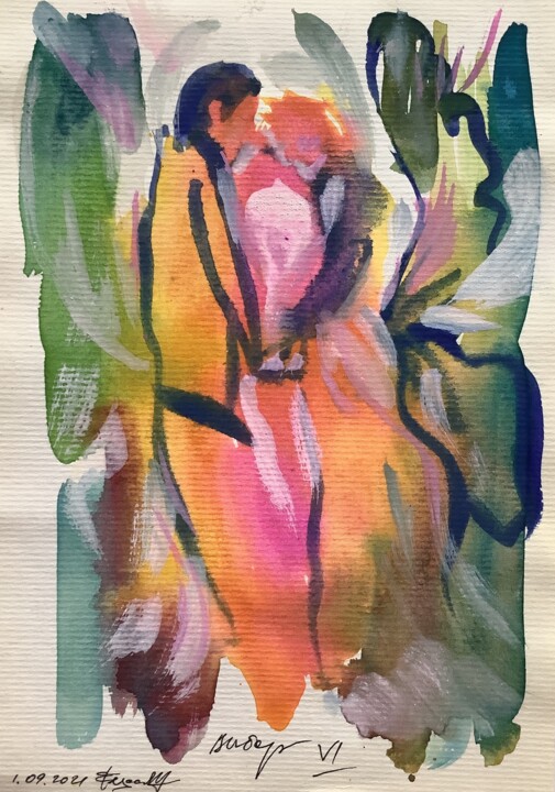 Choice. 6 arcana tarot 绘画, 7.7x5.3 in