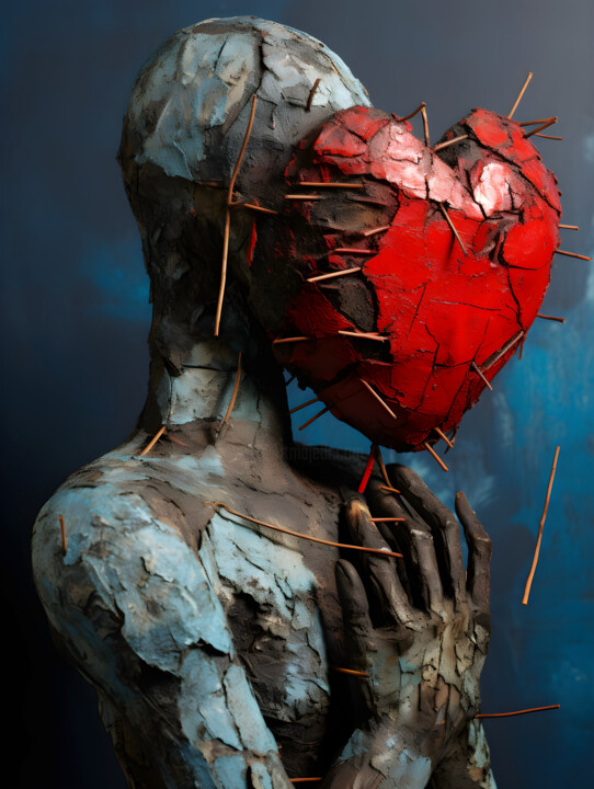The thing with the Heart VI – Loveblind 数字艺术