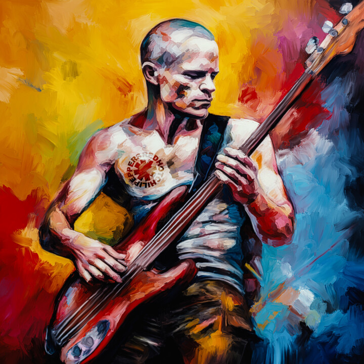 Flea 绘画, 39.4x39.4 in