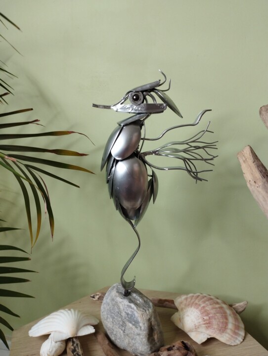 Hippocampe des mers d'aciers 雕塑, 13.8x5.5 in