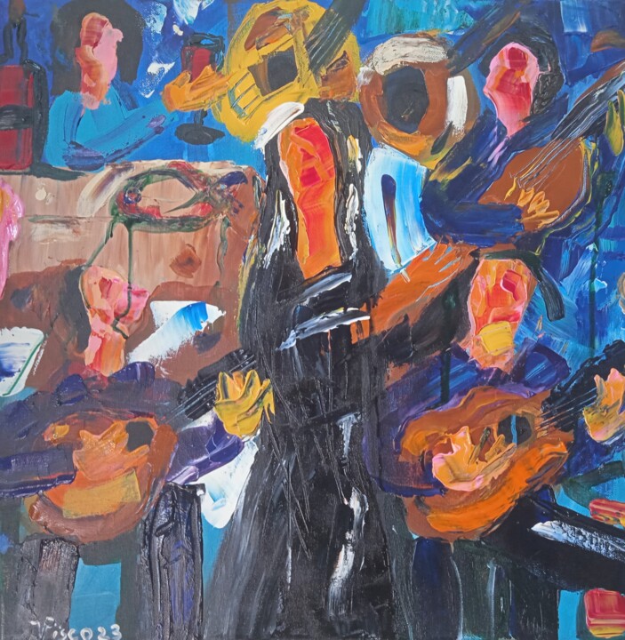 Fado à misericórdia 绘画, 19.7x19.7 in