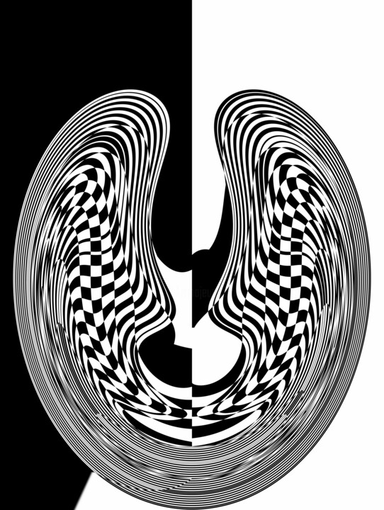 数字艺术 标题为“Colimaçon Graphycal” 由Gaudi .C, 原创艺术品, 2D数字工作