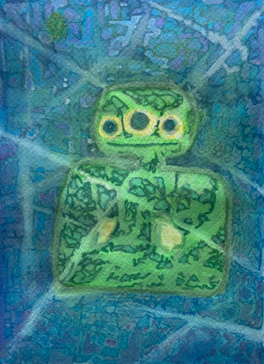 绘画,  9.5x6.7 in 