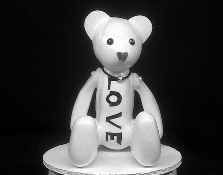 Vintage bear doll : Hand Bear / HB-A000S110 雕塑, 3.5x2.4 in