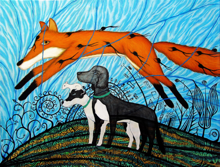 绘画,  35.4x43.3 in 