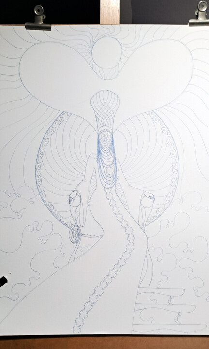 Steps of the making of the work