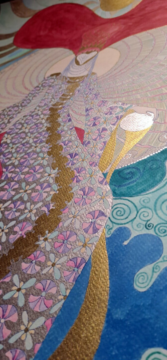 Steps of the making of the work