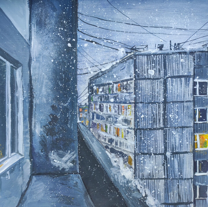 绘画,  77x77 in 