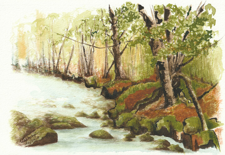 Moosufer Resim, 7,1x10,2 in