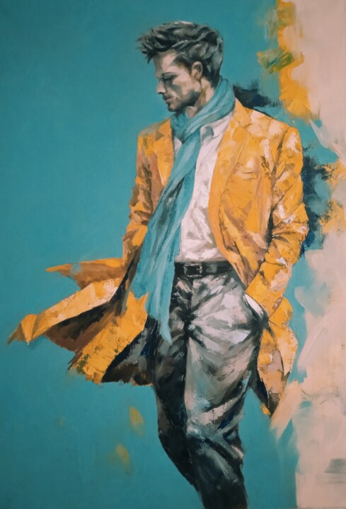 With a taste of loneliness 绘画, 25.6x17.7 in