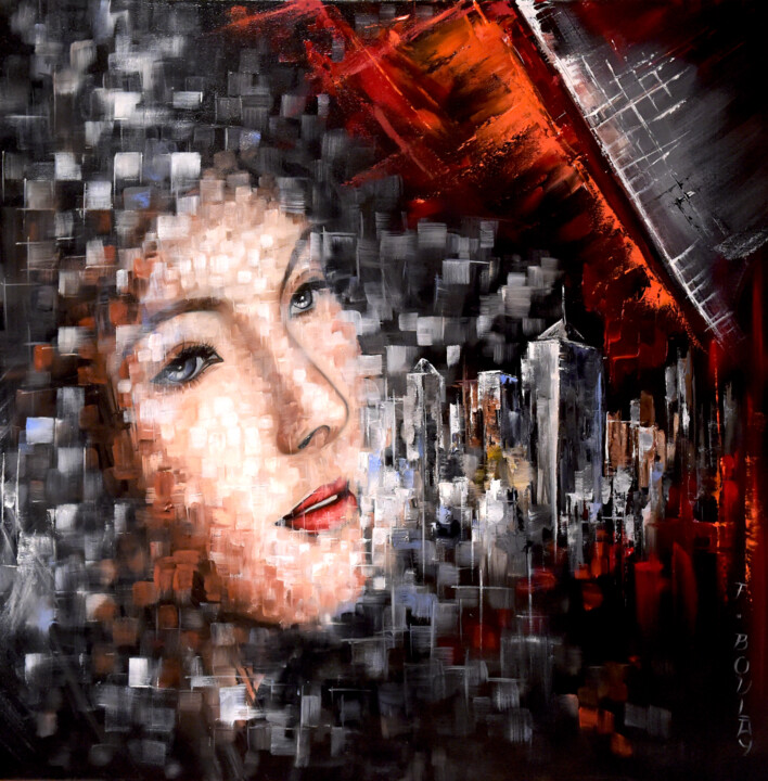 Visage 绘画, 31.5x31.5 in