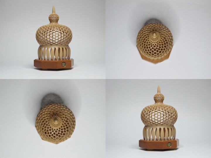 Radiolaria 雕塑, 3.2x2 in