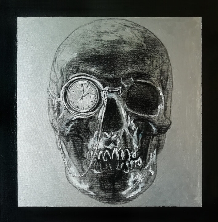 Some Say That Even Death Can’t Avoid the Dance with Cronos 图画, 15.4x15.4 in