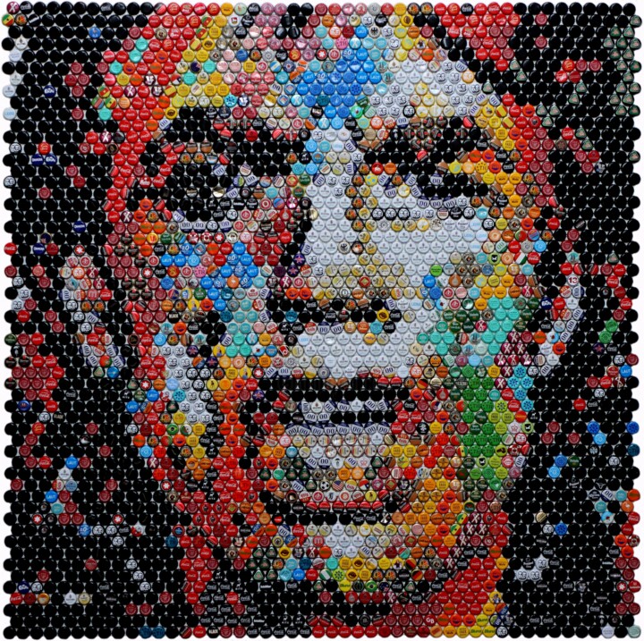 Collages titled "Micl Jagger 3.0" by Henning Leuschner, Original Artwork, Collages