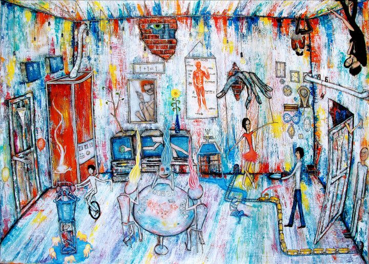 MYODDWORLD 绘画, 31.5x43.3 in