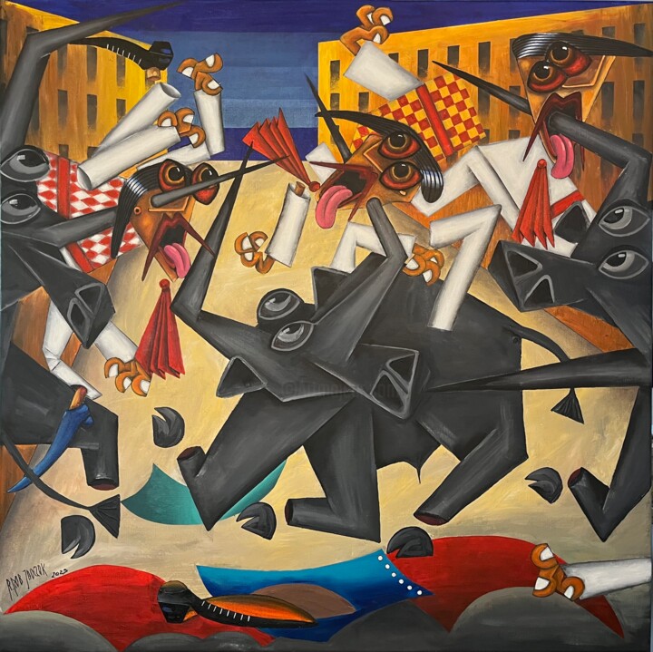 Pampeluna 绘画, 39.4x39.4 in