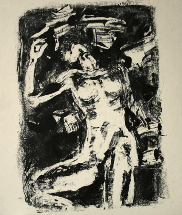 Akt... 印花与版画, 13x11.8 in