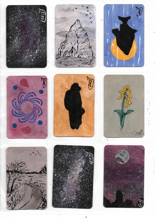 geulim kadeu planche 43 绘画, 3.4x2.2 in