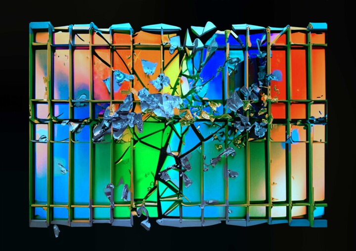 ARBRES DE BRISURES DE VERRE 数字艺术