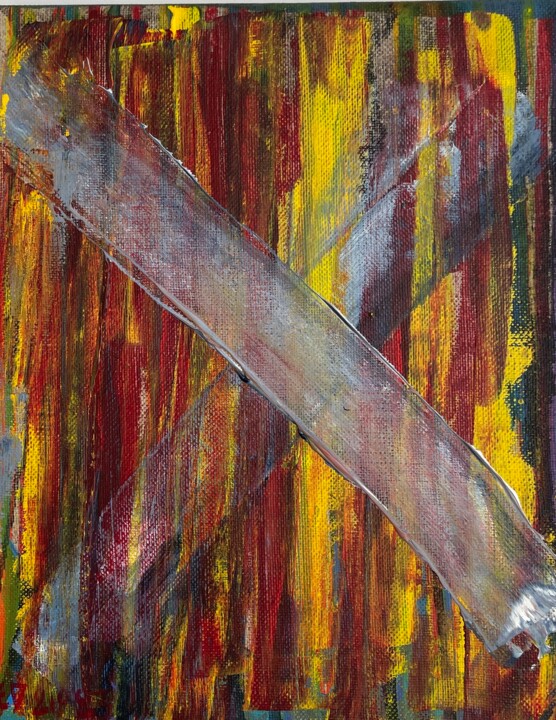 Schilderij getiteld "The Value of X" door Els Devrieze, Origineel Kunstwerk, Acryl
