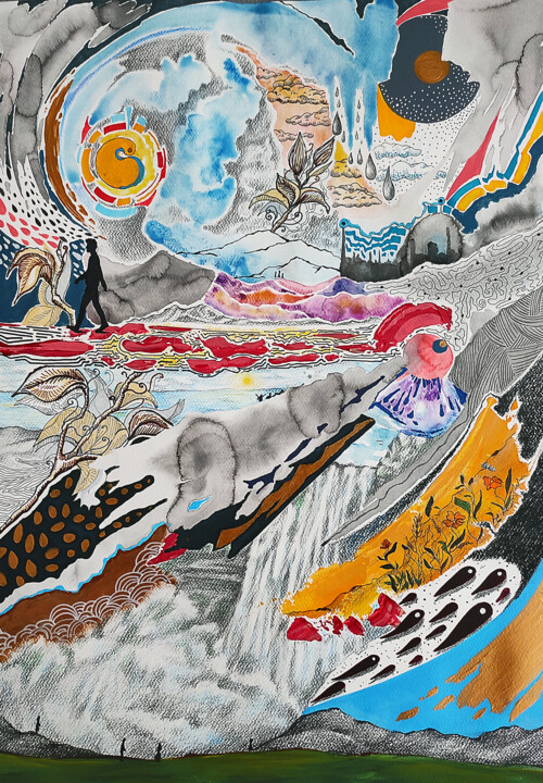 Don’t go now 绘画, 39.4x27.6 in