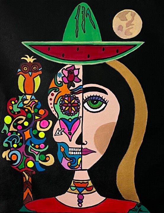 Peinture intitulée "Eternidad" par Philippe Seigle, Œuvre d'art originale, Acrylique Monté sur Châssis en bois