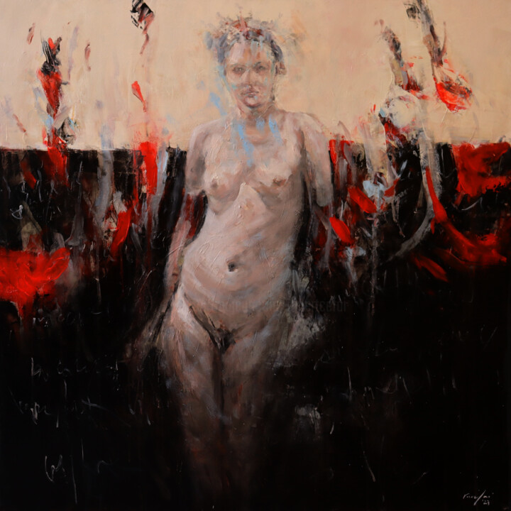 Painting titled "In case you don't k…" by Rupert Cefai, Original Artwork, Oil Mounted on Wood Stretcher frame