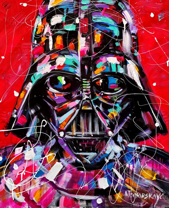 Darth Vader portrait 绘画, 25.6x21.3 in