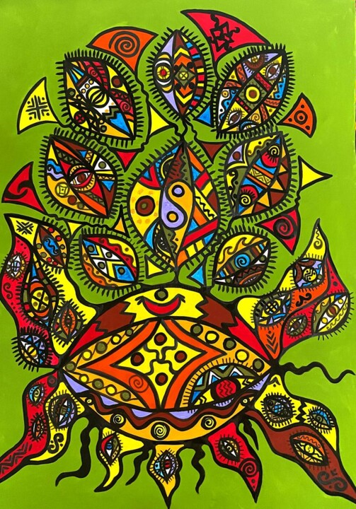 The Crab 绘画, 29.9x22.1 in