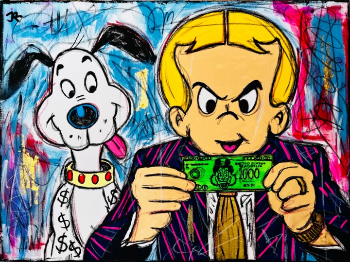 Wall Street Hustler 绘画, 30x40 in