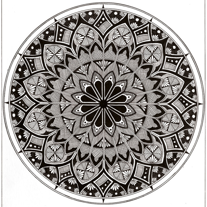 Drawing titled "Rocea" by Marion Gaubert, Original Artwork, Ink