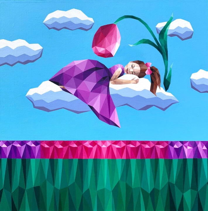 THE PRINCESS'S DREAM Tablo, 23,6x23,6 in