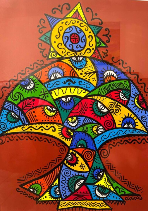 The bird of happiness 绘画, 24x17.7 in