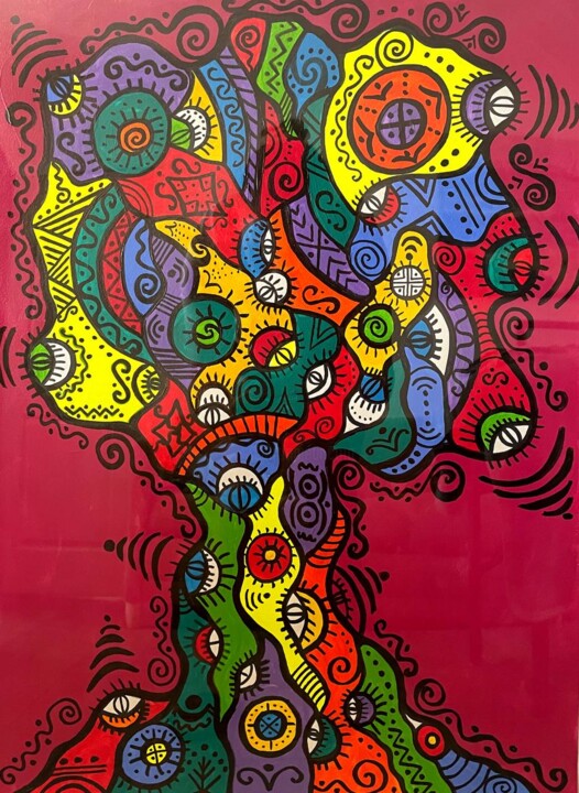 Ancestral power tree 绘画, 24x17.7 in
