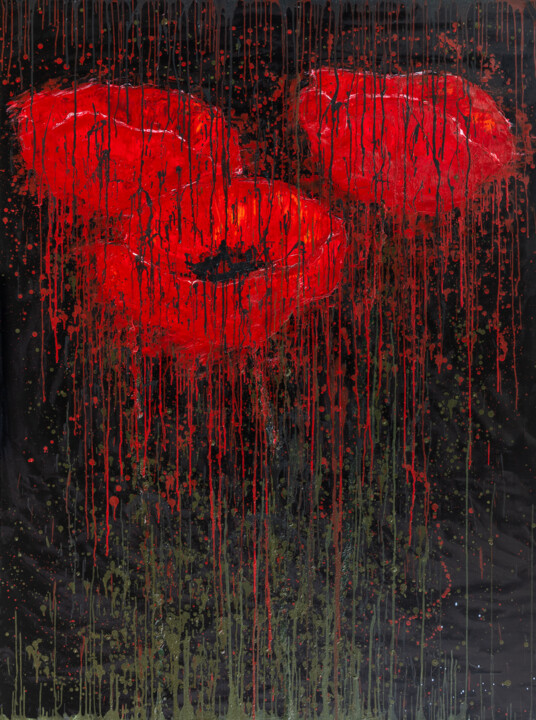 Poppy dream 绘画, 78.7x59.1 in
