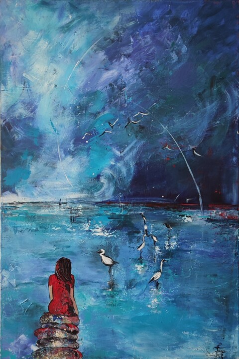 Contemplation 绘画, 47.2x31.5 in