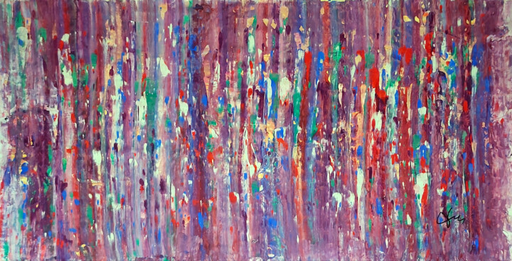 Abstract movement 17 绘画, 39.4x63 in