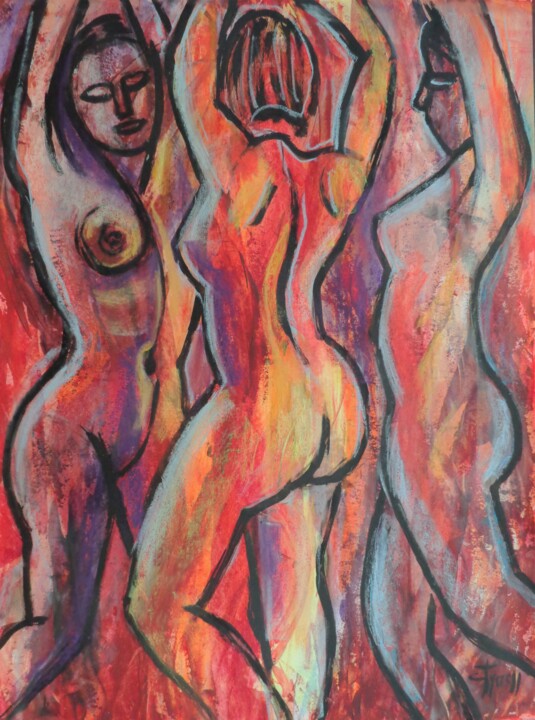 Summer Glow 1 绘画, 29.9x22.1 in