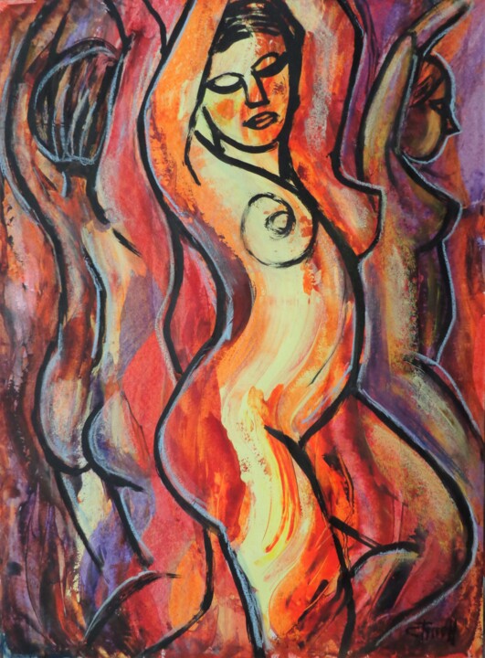 Summer Glow 2 绘画, 29.9x22.1 in