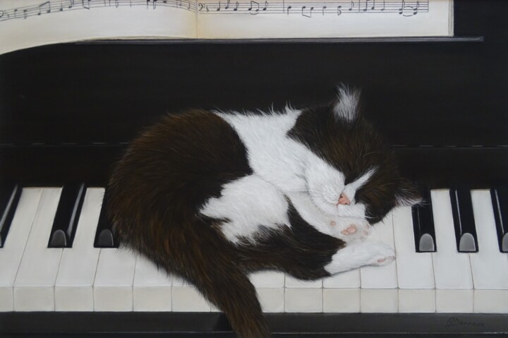 Petite musique de nuit (Mozart) 绘画, 15.8x23.6 in
