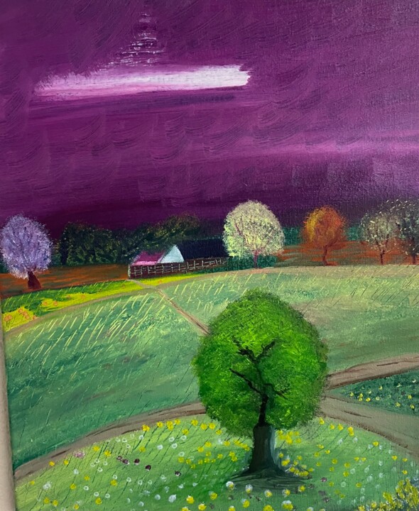 Crossroads 绘画, 16.1x13 in