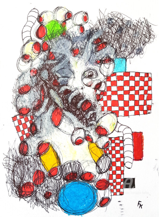 绘画,  8.3x5.8 in 