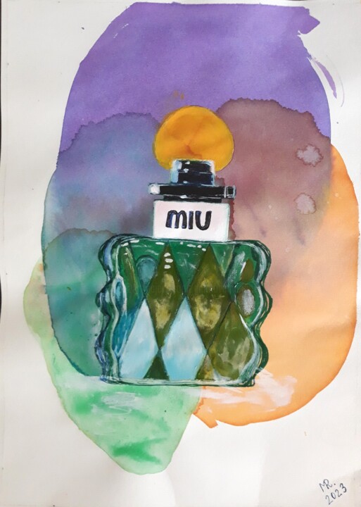 MIU perfumery. 绘画, 16.5x11.8 in
