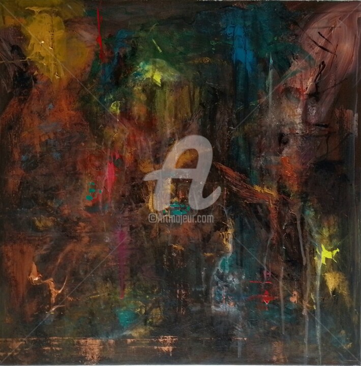 Peinture intitulée "Tate" par Jan O'Sullivan, Œuvre d'art originale, Acrylique Monté sur Châssis en bois