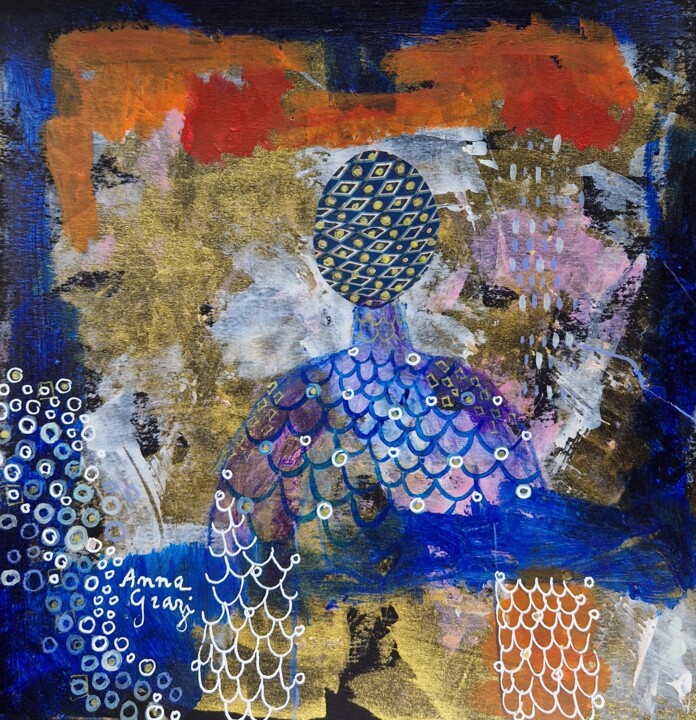 Schilderij,  7,9x7,9 in 
